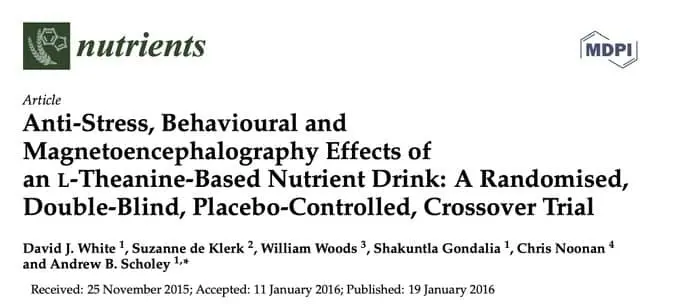 L-Theanine cortisol study